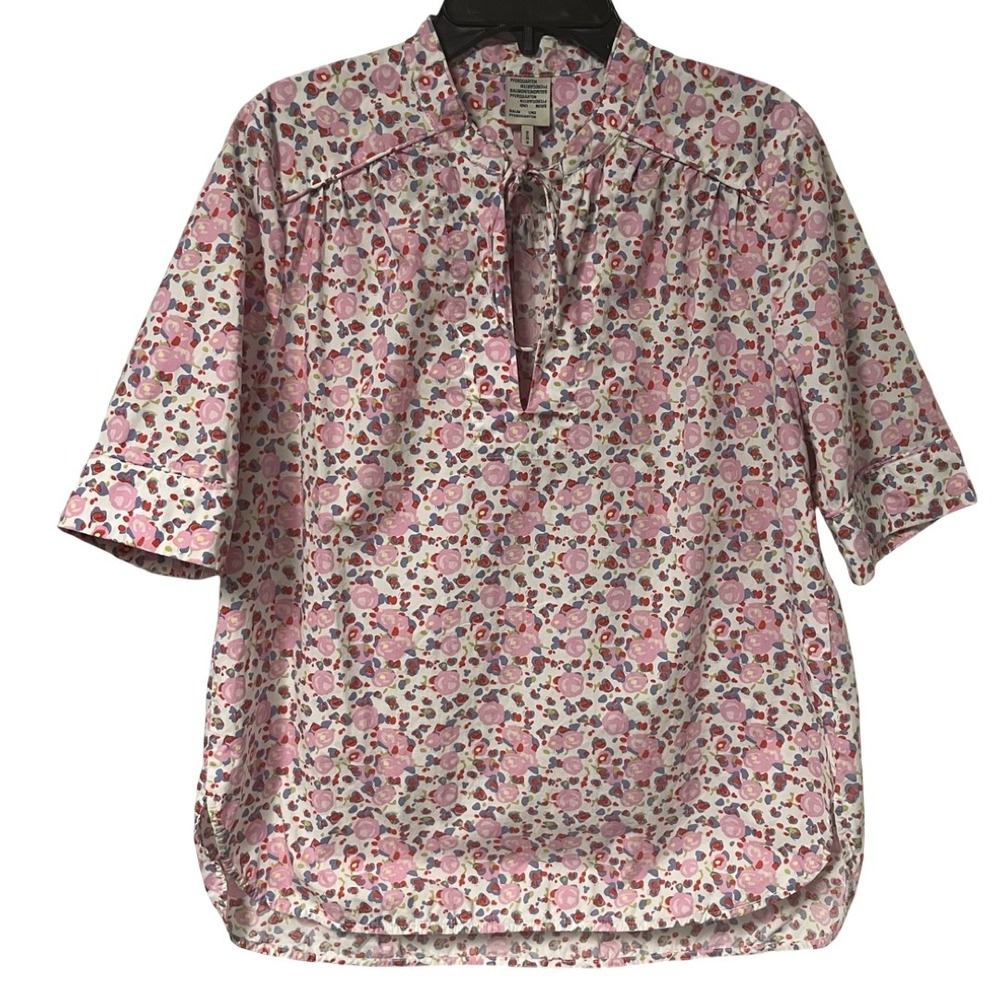 Baum und Pferdgarten Floral Blouse Pink Organic Cotton Size EU 36 (US Small)